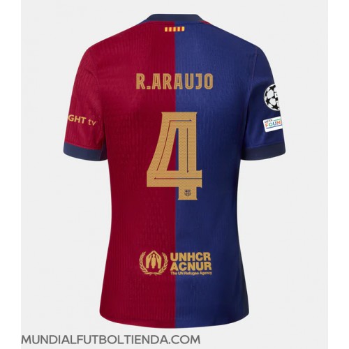 Camiseta Barcelona Ronald Araujo #4 Primera Equipación Replica 2024-25 mangas cortas